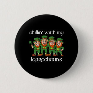 Kinder mit meinen Leprechauns St Patricks Day Boys Button