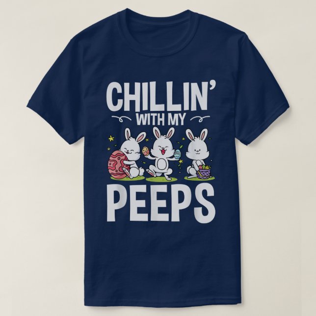 Kinder mit meinen Pieps Ostern Bunny Rabbit Lehrer T-Shirt (Design vorne)