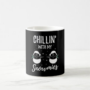 Kinder mit meinen Schneemännern Kaffeetasse