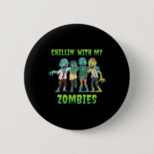Kinder mit meinen Zombies Halloween Jungs Spaß Button