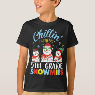 Kinder mit meiner 5. Klasse Snowmies Lehrerin Chri T-Shirt