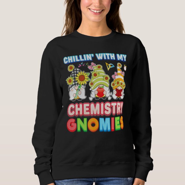 Kinder mit meiner Chemie-Gnomies-Lehrerin Kinderst Sweatshirt (Vorderseite)