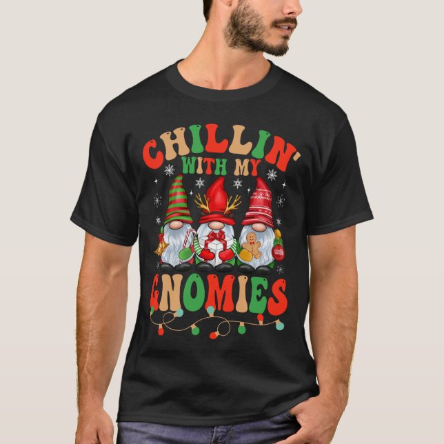 Kinder mit meiner Gnomie-Weihnachtsfamilie T-Shirt (Vorderseite)