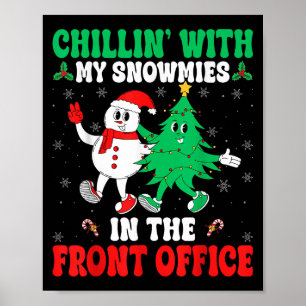Kinder mit meiner Schneemobil-Front Squad Christ Poster