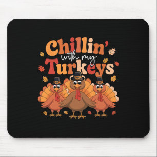Kinder mit meiner Truthahnenfamilie Matchi Mousepad