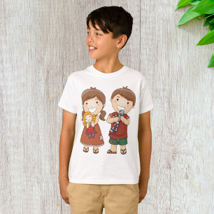 Kinder mit Spielzeug T-Shirt