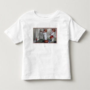 Kinder mit Trommel und Trompete Kleinkind T-shirt