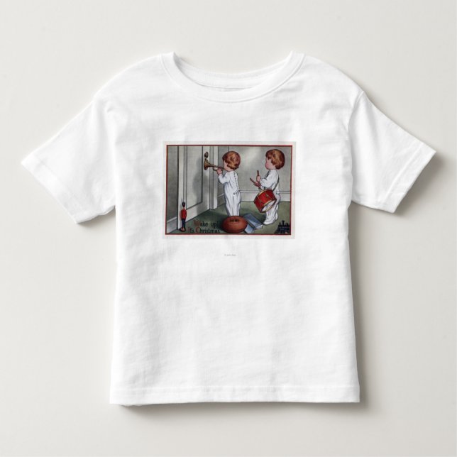 Kinder mit Trommel und Trompete Kleinkind T-shirt (Vorderseite)