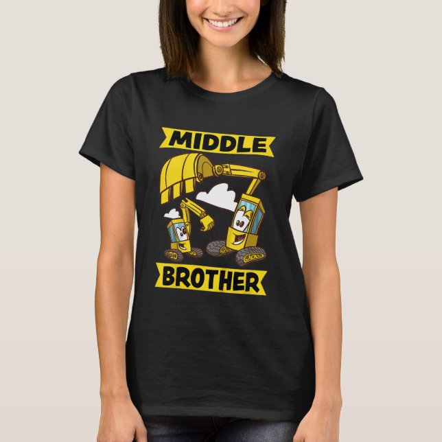 Kinder Mittelbruder 2023 Grabbagger T-Shirt (Vorderseite)