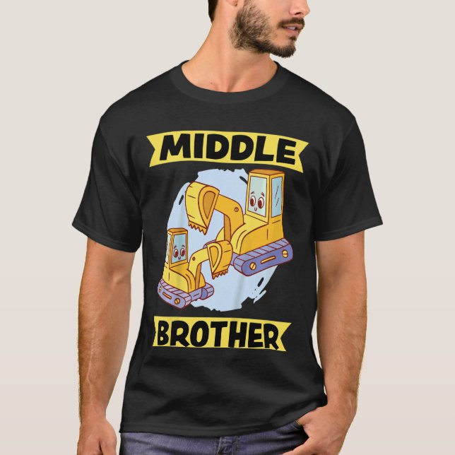 Kinder Mittelbruder 2023 Grabbagger T-Shirt (Vorderseite)