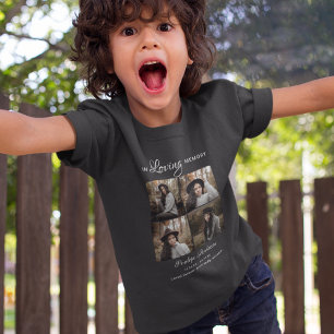 Kinder Moderne 4 Foto Collage Beerdigung T - Shirt