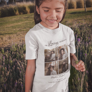Kinder Moderne 4 Foto Collage Beerdigung T - Shirt