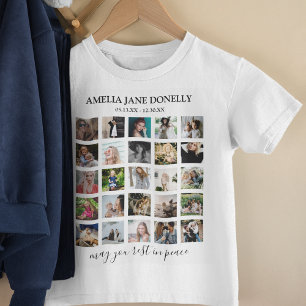 Kinder Moderne Gedenk T-Shirt mit Fotocollage