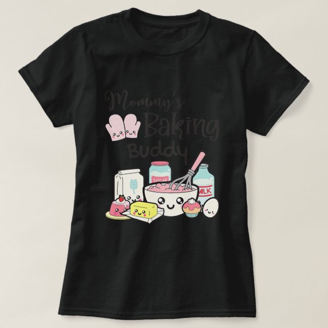 Kinder Mommys BackBuddy Backen Lover Baker Baby G T-Shirt (Design vorne)