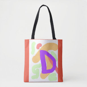 KINDER MONOGRAM INITIAL D Orange