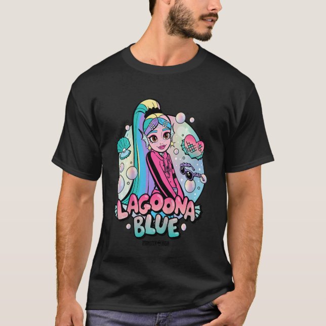 Kinder Monster High Lagoona Blauen Blasen T-Shirt (Vorderseite)