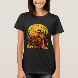 Kinder Monster LKW Halloween Kürbislaterne Boys T T-Shirt