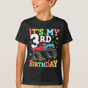 Kinder Monster LKW seinen 3. Geburtstag Junge 3 T-Shirt