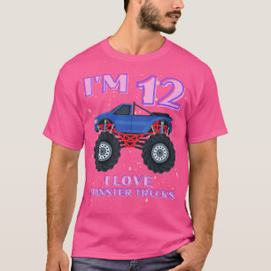Kinder Monster Truck 12 Jahre alt 12. Geburtstag J T-Shirt