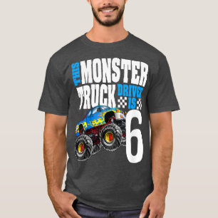 Kinder Monster Truck 6. Geburtstag 6 Jahre Monster T-Shirt