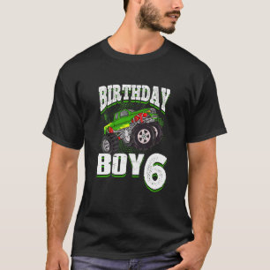 Kinder Monster Truck Geburtstag Junge ist 6 Kinder T-Shirt