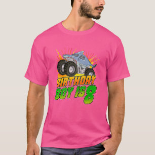 Kinder Monster Truck Geburtstagsjunge ist 8 Kinder T-Shirt