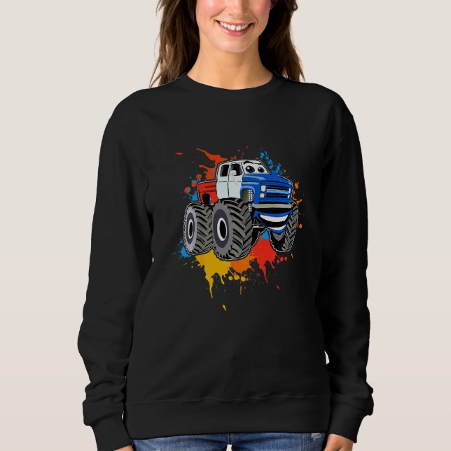 Kinder Monster Truck I Kinder I Auto Sweatshirt (Vorderseite)