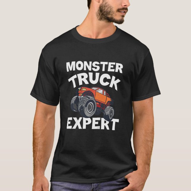 Kinder Monster Trucks Kleinkind Monster Truck Expe T-Shirt (Vorderseite)