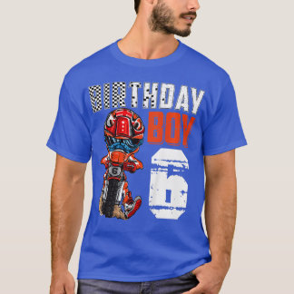 Kinder Motocross MX 6. Geschenk 6 Jahre Altes Dirt T-Shirt