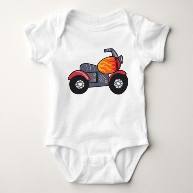 Kinder-Motorrad Baby Strampler (Vorderseite)