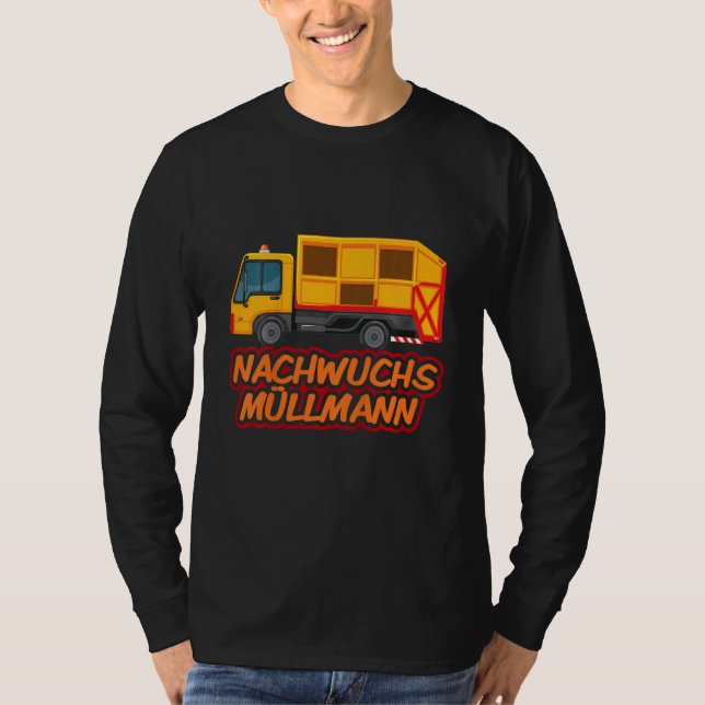 Kinder Nachwuchs Müllabfuhr T-Shirt (Vorderseite)
