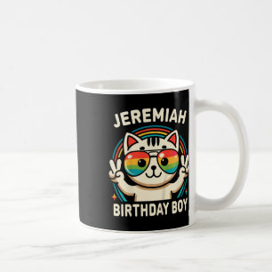 Kinder Name Jeremiah Birthday Boy Cat Kaffeetasse