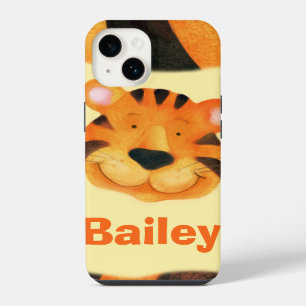 Kinder namens Tiger Gesicht orange iPhone Hülle