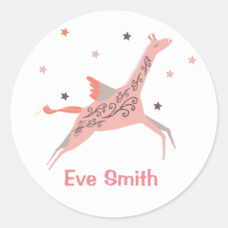 Kinder Namensaufkleber Runder Aufkleber