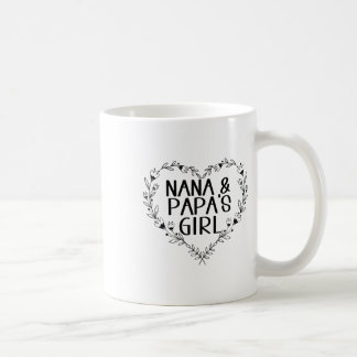 Kinder Nana & Papas Girl Blumenherz bis Grandd Kaffeetasse