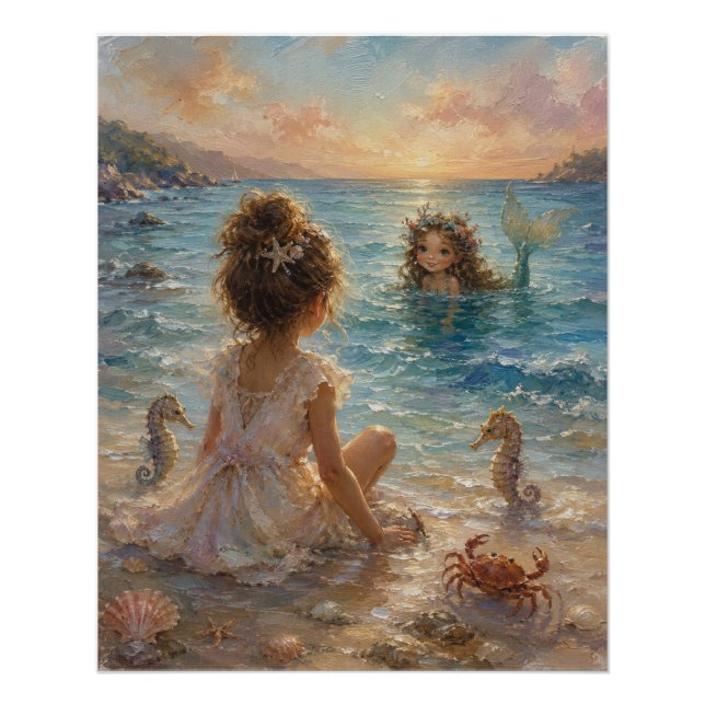 Kinder-Natur-Abenteuer-Wandkunst  Poster (Vorderseite)