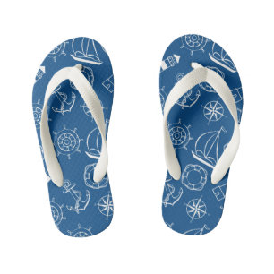 Kinder Nautische Flip Flops