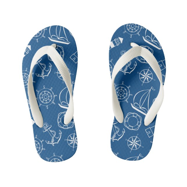 Kinder Nautische Flip Flops (Fußbett)