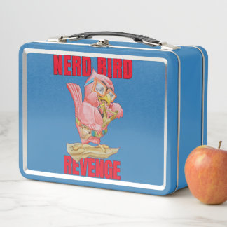 Kinder Nerd Vogel Metall Brotdose