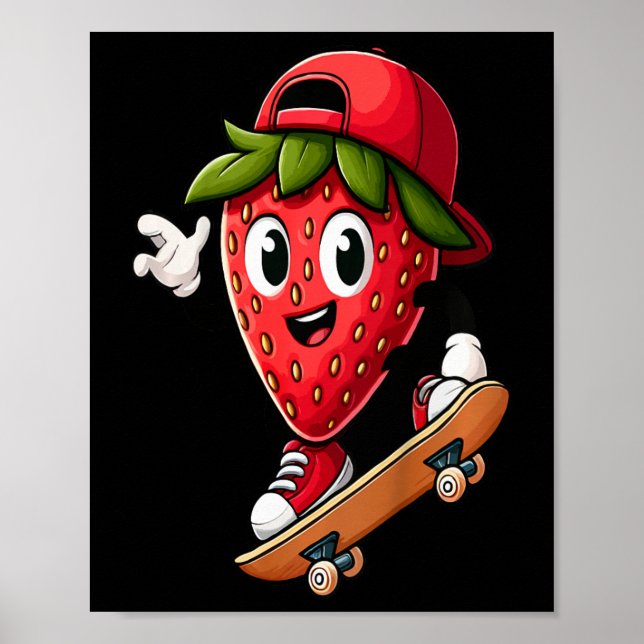 Kinder Nervenkitzel beim Skateboard-Abenteuer  Poster (Vorne)