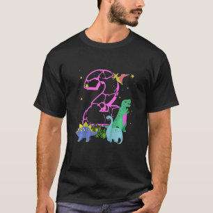 Kinder Niedlich 2 Jahre alte Rock Dinosaurier feie T-Shirt