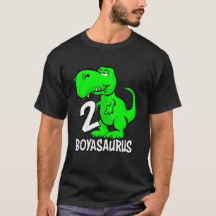 Kinder Niedlich 2 Jahre Jungen Boyasaurus T Rex fü T-Shirt