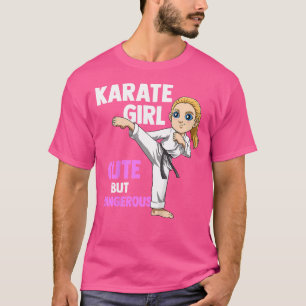 Kinder Niedlich Blonde Karate Girl T-Shirt
