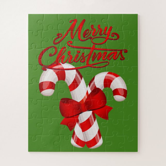 Kinder Niedlich Candy Cane Puzzle (Vertikal)