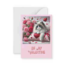 Kinder Niedlich Cat Valentine's Day Klasse