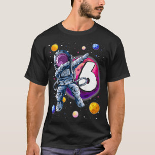 Kinder Niedlich Dabbing Kleiner Astronaut 6 Jahre T-Shirt