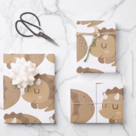 Kinder Niedlich Dinosaurier Geschenkpapier Set