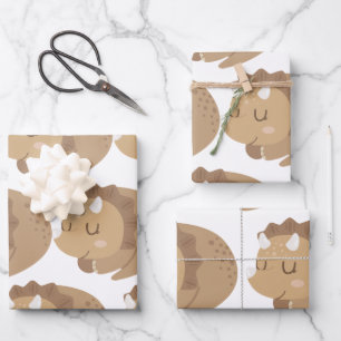 Kinder Niedlich Dinosaurier Geschenkpapier Set