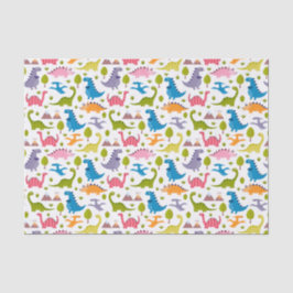 Kinder Niedlich farbige Dinosaurier Seidenpapier