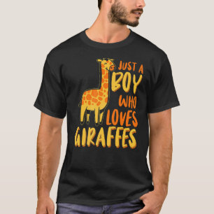 Kinder Niedlich Giraffe nur ein Junge, der Giraffe T-Shirt